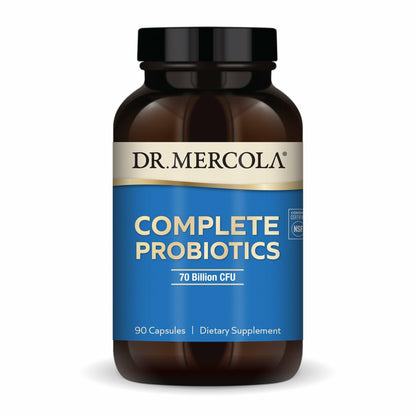 Dr. Mercola Complete Probiotics - 70 Billion CFU | 10 Strains for Digestive & Immune Support | 90 Capsules
