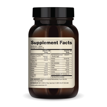 Dr. Mercola Full Spectrum Enzymes – 22 Enzymes | Digestive & Immune Support | Non-GMO, Gluten-Free & Soy-Free | 90 Capsules (3 Pack)