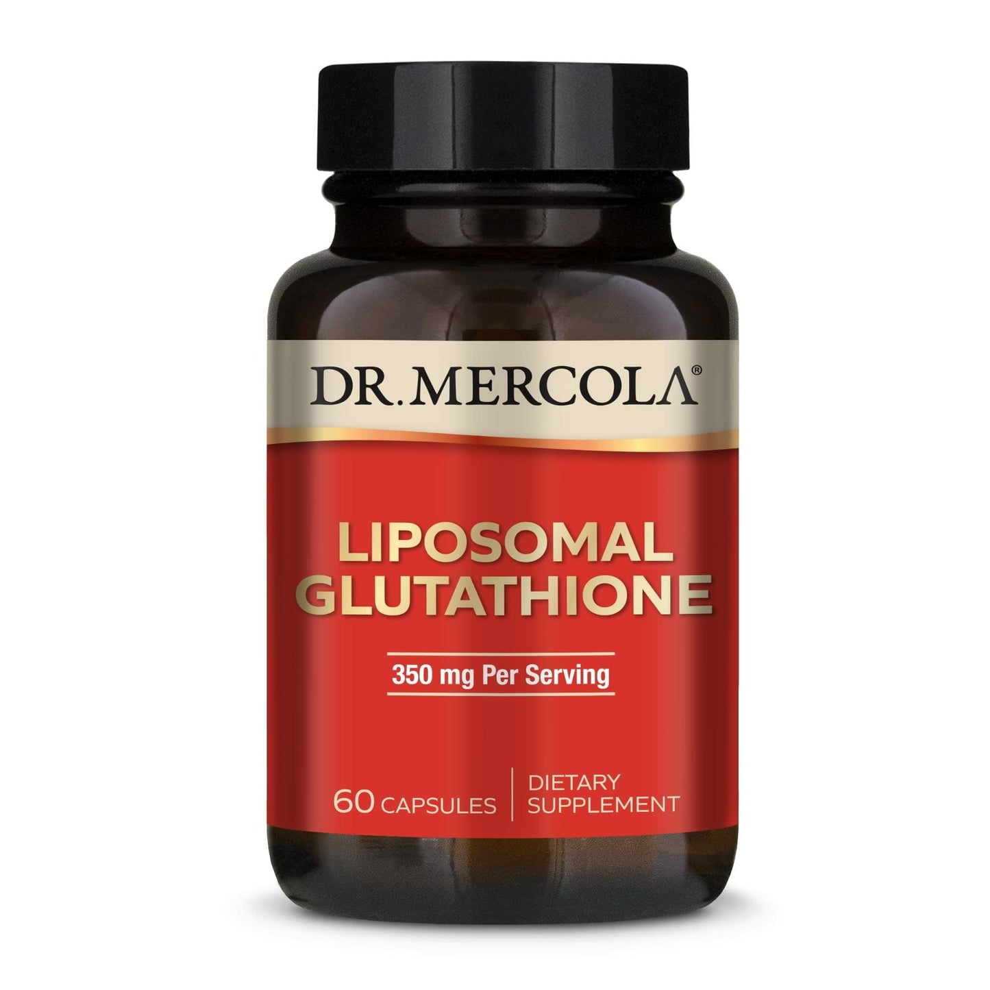 Dr. Mercola Liposomal Glutathione - 350 mg per Serving | High Absorption, 60 Capsules