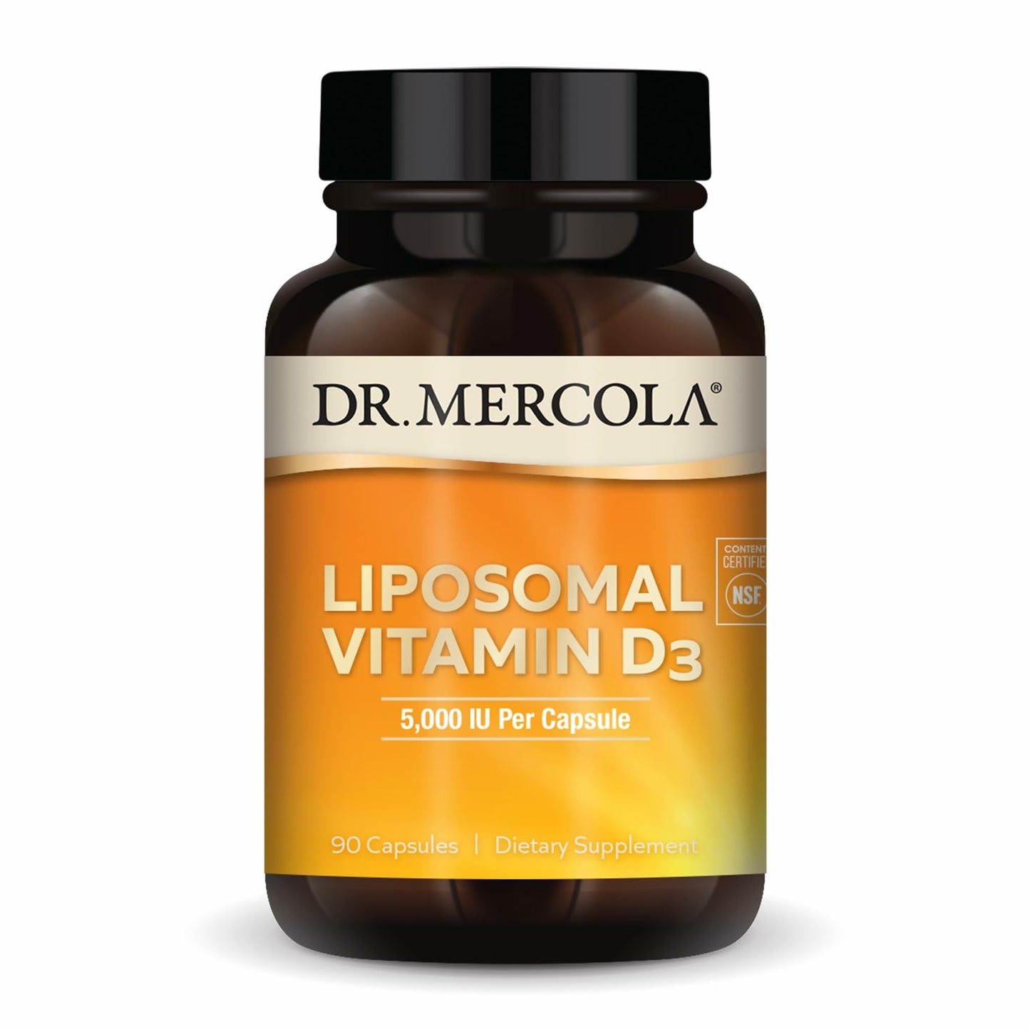 Dr. Mercola Liposomal Vitamin D3 5,000 IU – Supports Heart, Bone & Immune Health – 90 Capsules