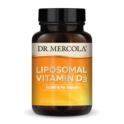 Dr. Mercola Liposomal Vitamin D3 10,000 IU – Immune, Heart & Bone Support – 90 Capsules