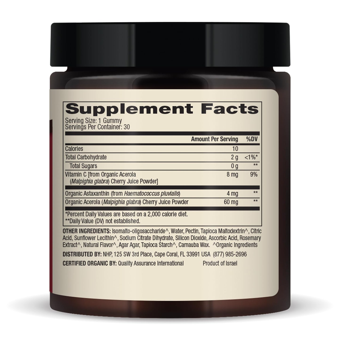 Dr. Mercola Organic Astaxanthin Gummies – 30 Servings, 4 mg/Serving
