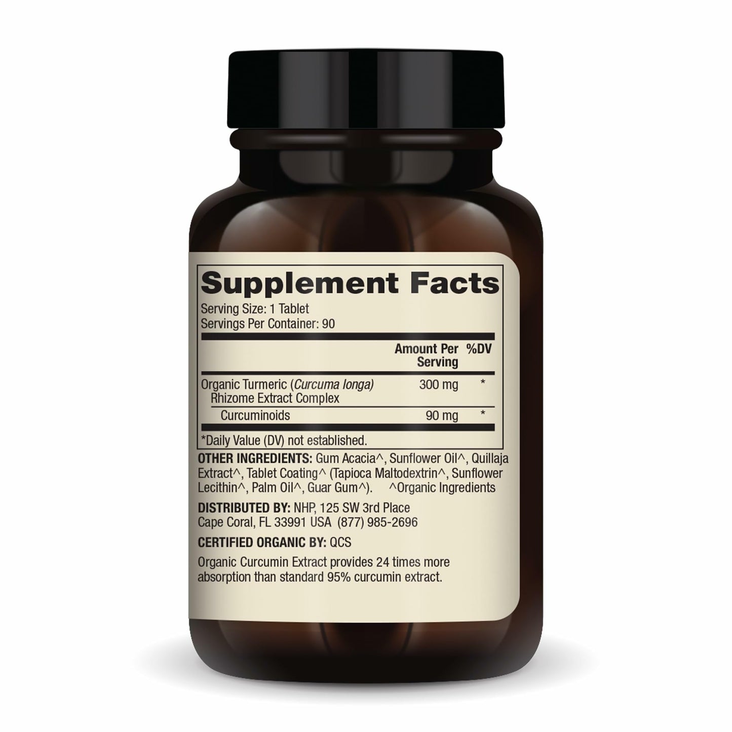 Dr. Mercola Organic Curcumin Extract – 90 Servings, USDA Organic