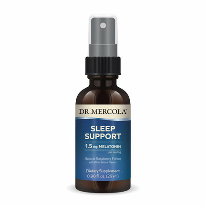Dr. Mercola Sleep Support with Melatonin Spray – Restful Sleep, Non-GMO, Gluten & Soy Free
