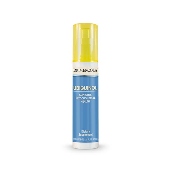 Dr. Mercola Ubiquinol Liquid Pump – 1.45 Fl. Oz, About 18 Servings, Non-GMO