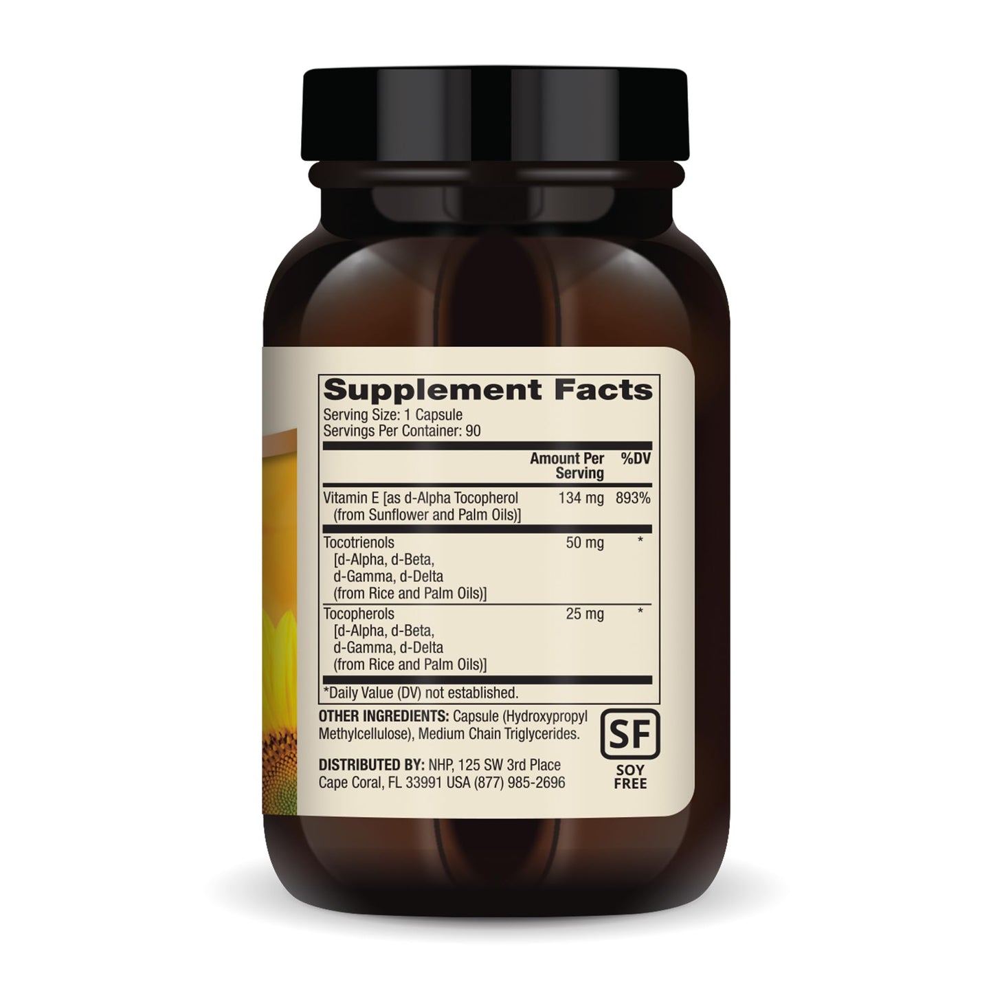 Dr. Mercola Vitamin E - Complete Tocopherol & Tocotrienol Blend for Skin & Antioxidant Support | 90 Capsules