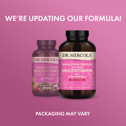 Dr. Mercola Whole-Food Complex for Women – Multivitamin with Vital Minerals | 240 Tablets