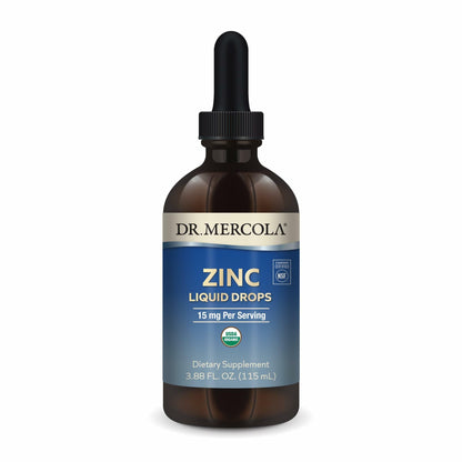 Dr. Mercola Zinc Drops – 15 mg Organic Zinc, Immune Support | USDA Organic