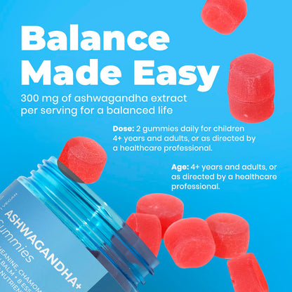 DR. MORITZ Ashwagandha Gummies – Calm, Immune Support, L-Theanine | Sugar Free & Non-GMO (60 Count)