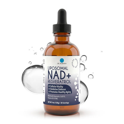 Dr. Robaina Liposomal NAD⁺ Liquid Drops – Berry Flavor, 400 mg NAD⁺/4 mL