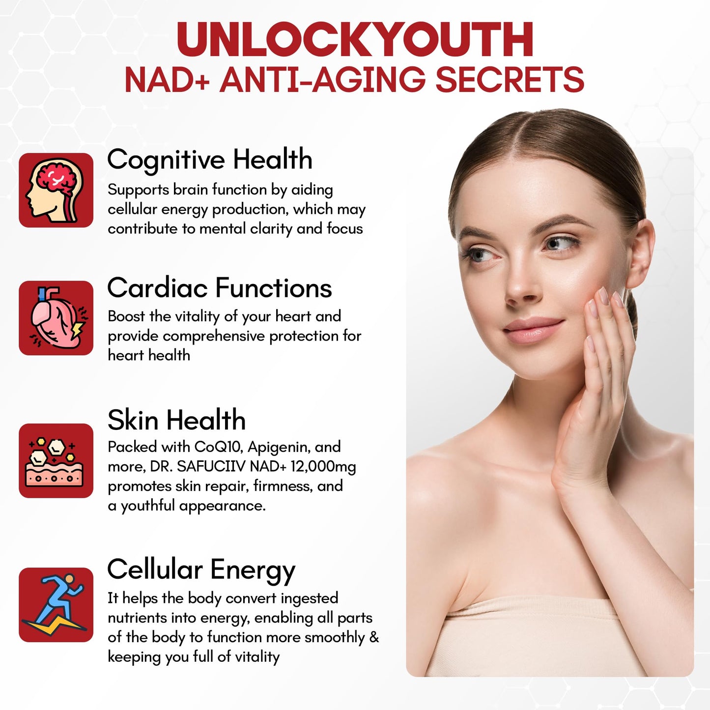 DR.SAFUCIIV NAD Supplement 12,000mg Extra Strength Alternative Liposomal, Urolithin A + Resveratrol for Men & Woemn, 8-in-1 Natural NAD+ Stick for Anti-Aging, Energy, Focus - 35 Packets
