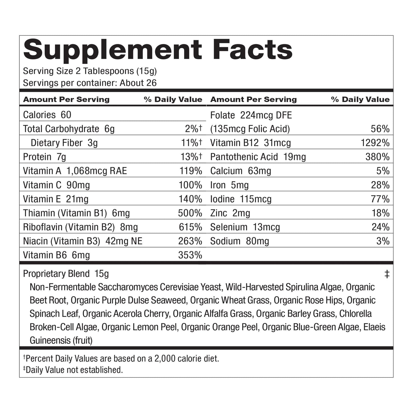 Dr. Schulze's SuperFood Plus – Everyday Plant-Based Multivitamin for Energy & Wellness | Gluten-Free & Dairy-Free | 14 oz 2-Pack