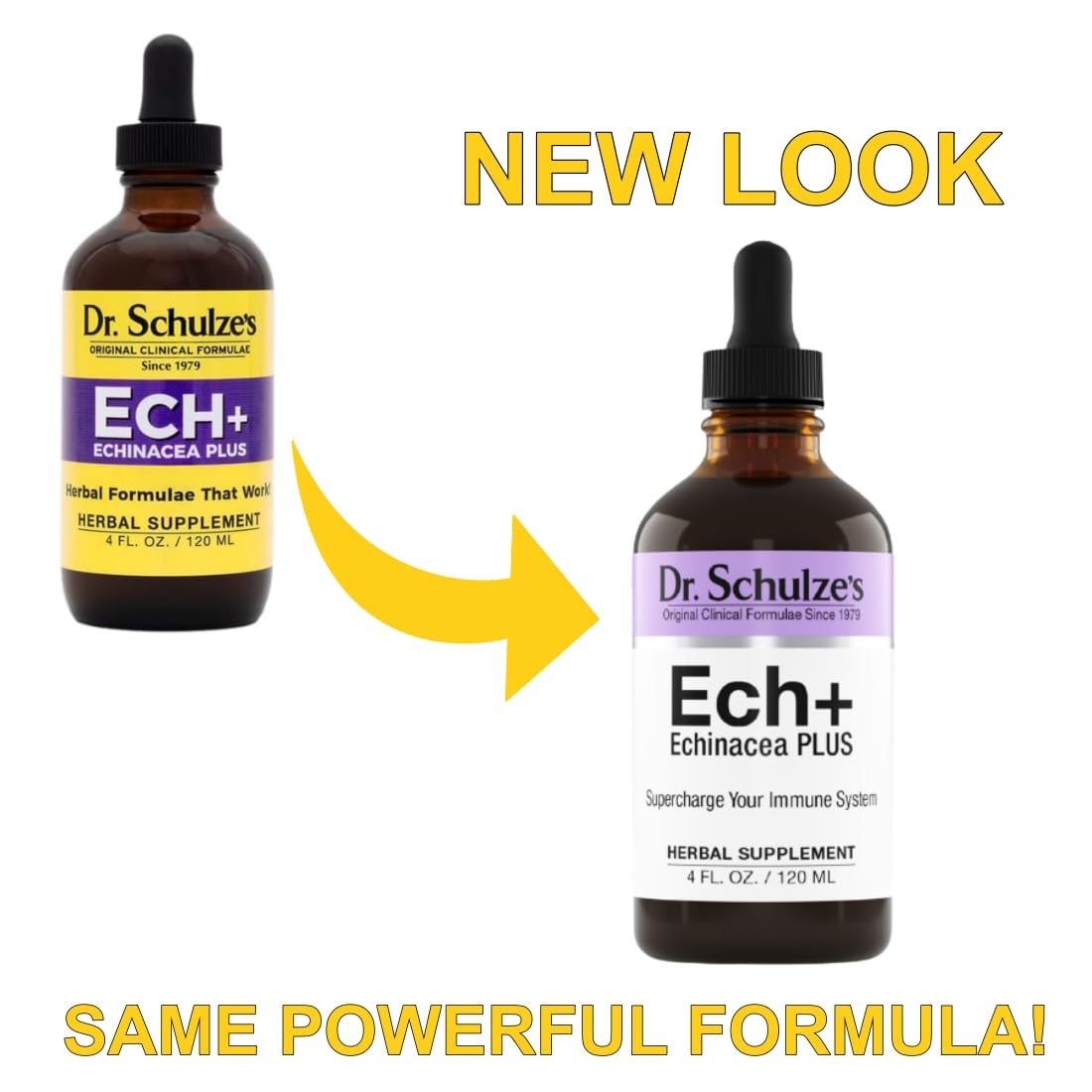 Dr. Schulze's Echinacea Plus - Organic Echinacea Root & Seed, Immune Support, 4 oz