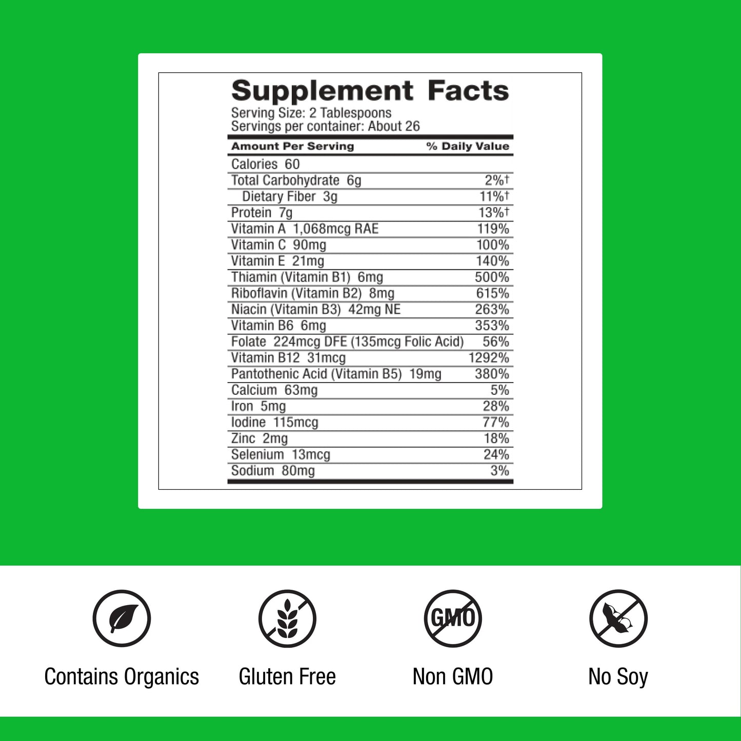 Dr. Schulze's SuperFood Plus – Everyday Plant-Based Multivitamin for Energy & Wellness | Gluten-Free & Dairy-Free | 14 oz 2-Pack