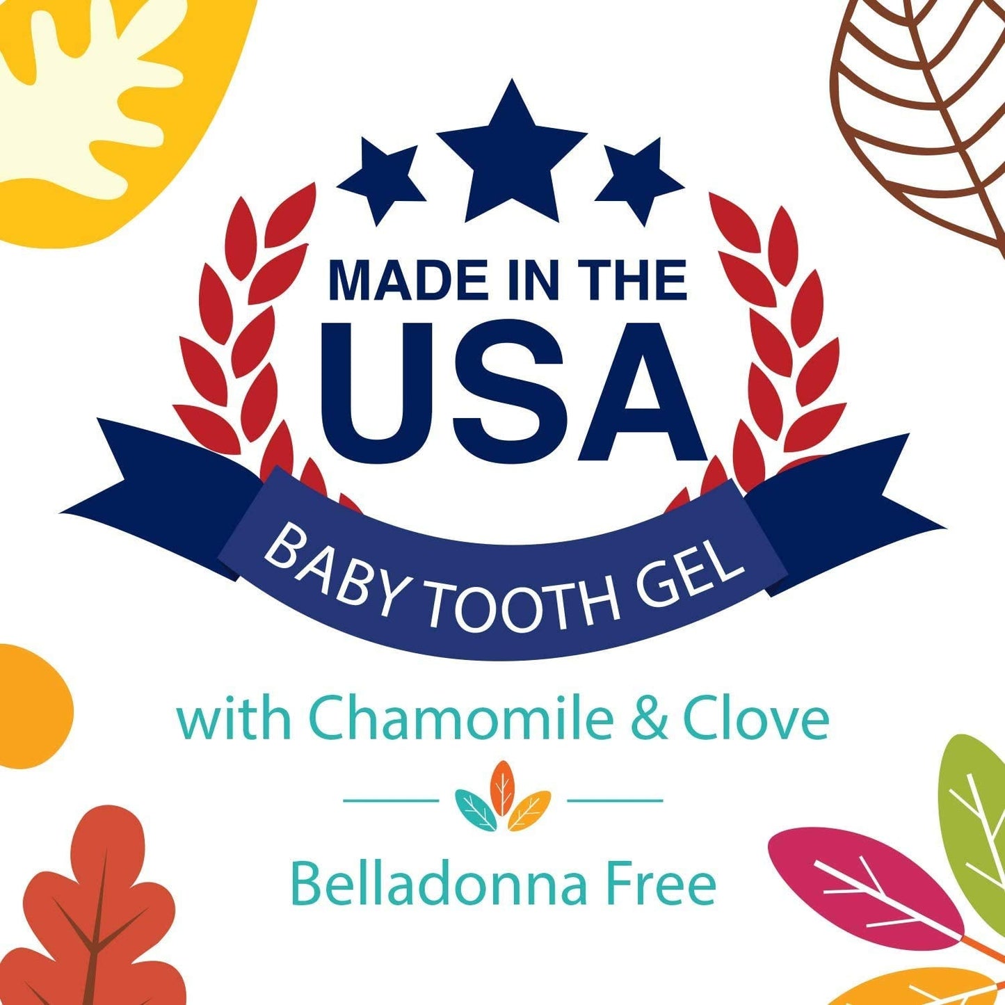 Dr. Talbot's Baby Tooth Gel for Sore Gums – 0.53 oz – Benzocaine Free, Belladonna Free