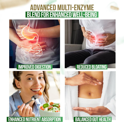 DR VITAMIN SOLUTIONS GLP-1 Support Enzymes, Probiotics & Berberine for Digestive Health | Gut Health, Bloating Relief | 30 Ct