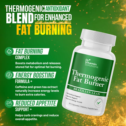 DR VITAMIN SOLUTIONS Thermogenic Fat Burner – Brazilian Lean (60 Capsules)