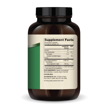 Dr. Mercola NZ Colostrum – 3,000mg Colostrum + 450mg IgG, 180 Caps, Non-GMO
