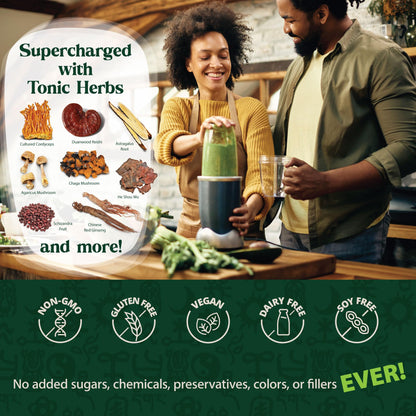 Dragon Herbs Tonic Alchemy Superfood Greens Powder with 91 Ingredients | 30 Servings