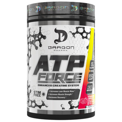 Dragon Pharma ATP Force – Enhanced Creatine System (30 Servings, Strawberry Lemonade)