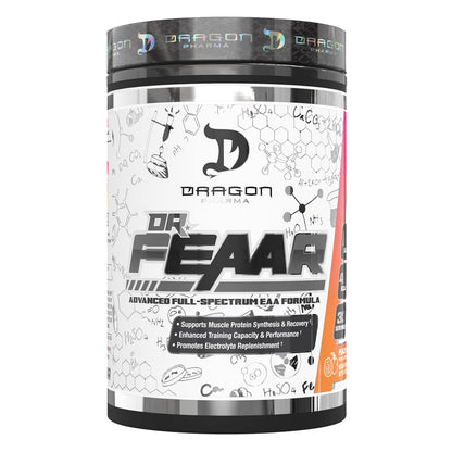 Dr. FEAAR Advanced Full-Spectrum EAA Matrix | Dragon Pharma – 30 Servings, Peach Guava