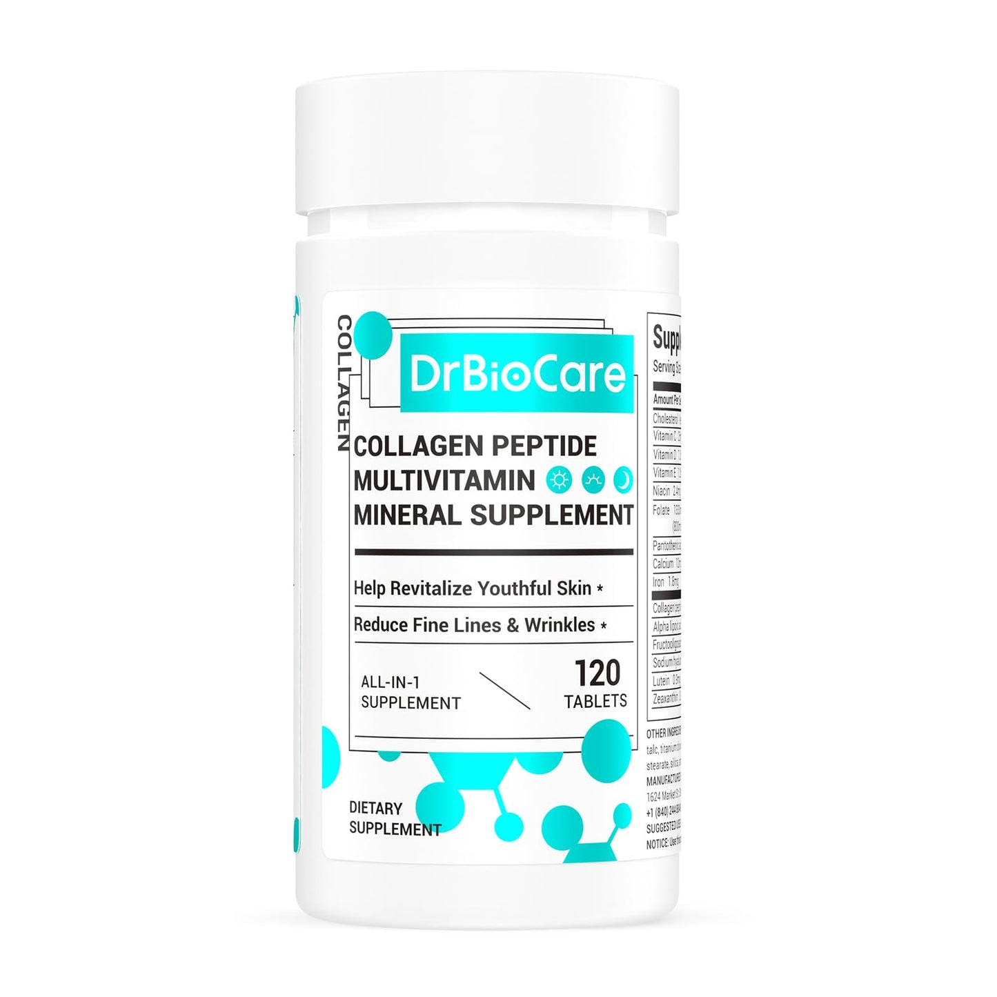 DrBioCare Collagen Peptides for Women | Beauty Vitamin & Mineral Supplement, Made in USA