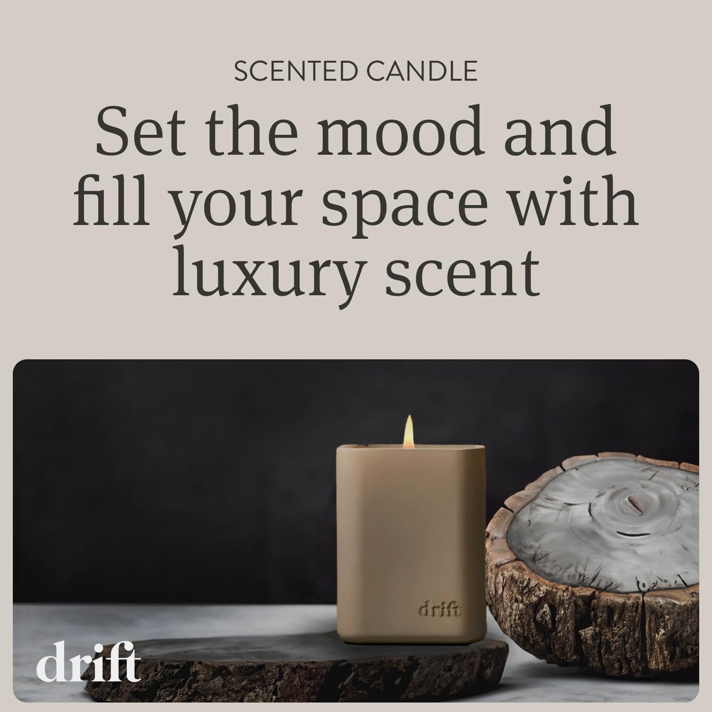 Drift Wild Lavender Scented Premium Candle - 10.5 oz, 60 Day Burn Time