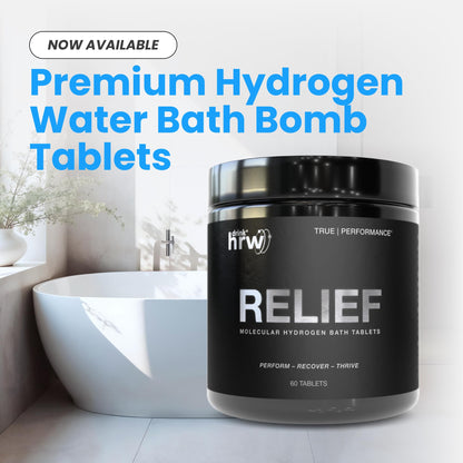 DRINK HRW Rejuvenation: Molecular Hydrogen Water Tablets with 12 ppm H2 | 60 Count, Unflavored
