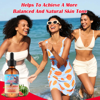 Drinkable Tanning Drops for Women – 6-in-1 Natural Tan with Astaxanthin