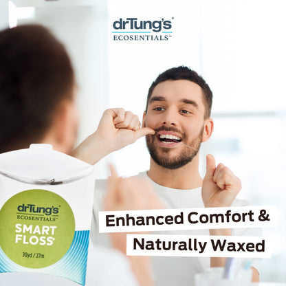 DrTung's Smart Floss – Natural, PTFE & PFAS Free, Cardamom Flavored – Pack of 3