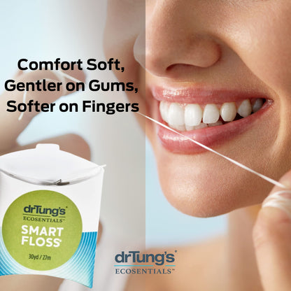 DrTung's Smart Floss - Natural Expanding Floss | Cardamom Flavor | BPA Free | Pack of 3