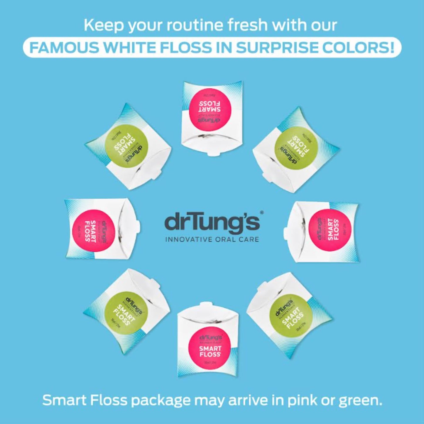 DrTung's Smart Floss – Natural, PTFE & PFAS Free, Cardamom Flavored – Pack of 3