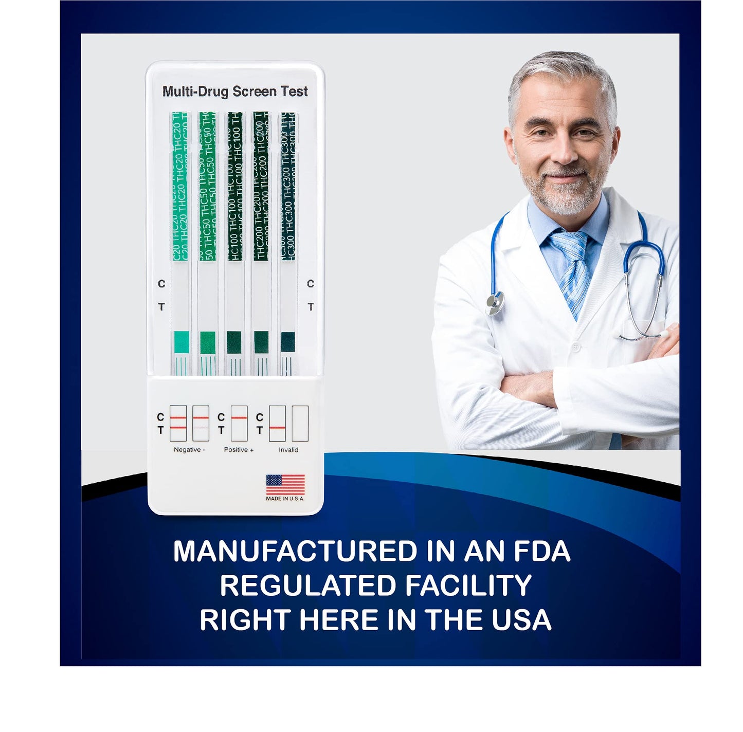 5 Pack DrugExam Marijuana Test Dip Card – Cannabinoids Rapid Test (5 Min)