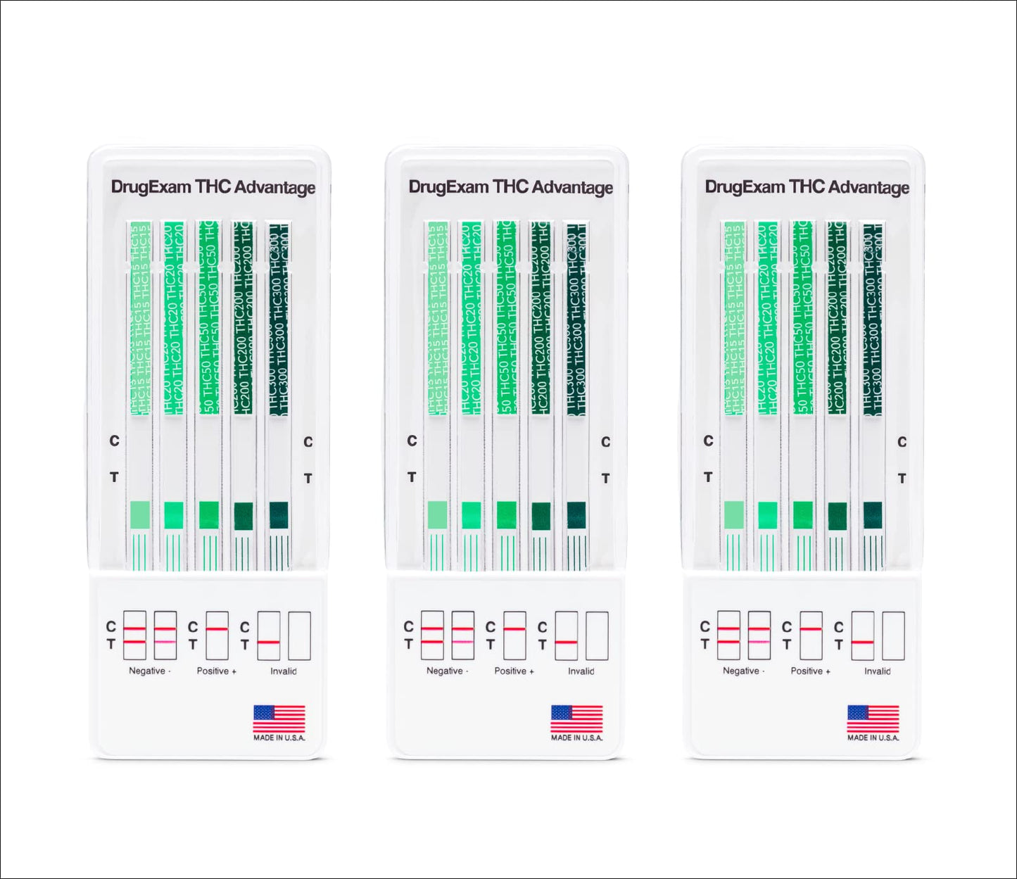 3 Pack DrugExam Multi Drug Screen Test – Urine THC Detection with Detailed Instructions