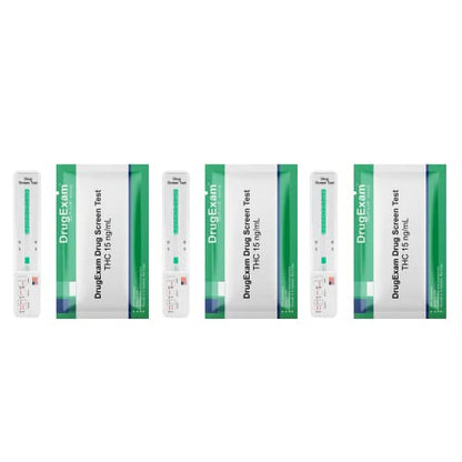 10 Pack DrugExam THC Marijuana Urine Test Strips – 15 Marijuana Tests, 5-Minute Results