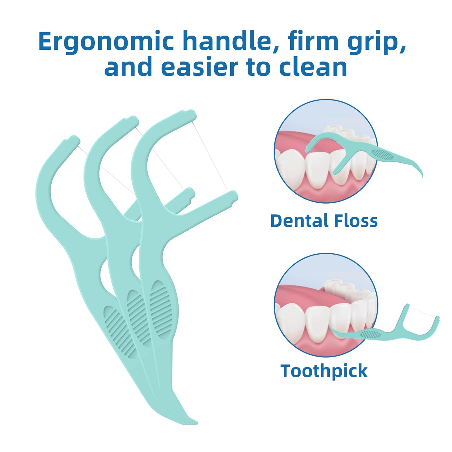 Extra Strong Flosser Picks - Fresh Mint, 150 Count