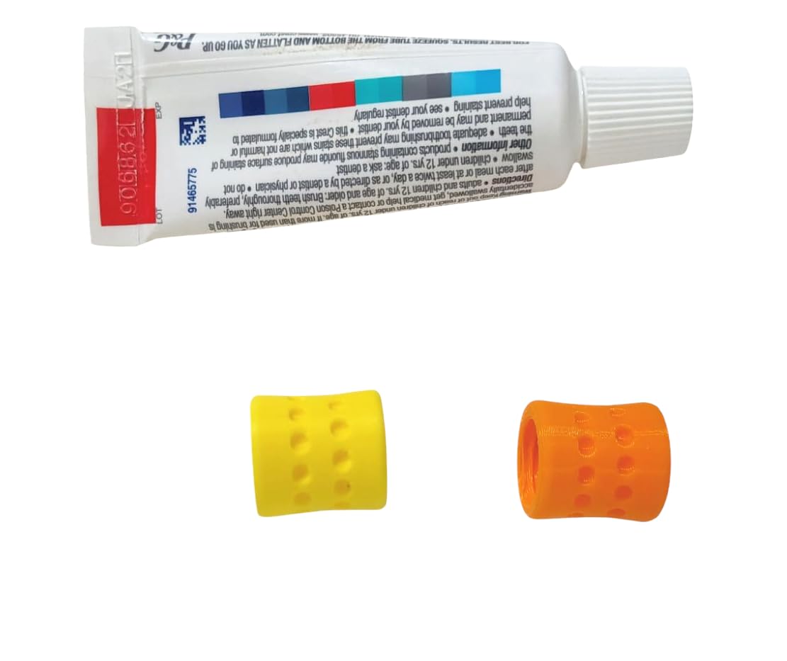 Toothpaste Refill Adapters 2PCs – Fits Crest & Colgate for Travel Packing
