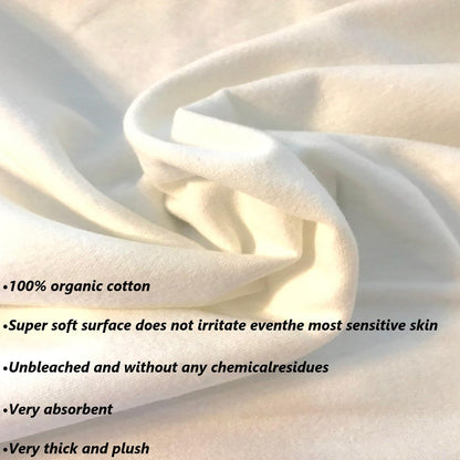 Two-Piece Organic Cotton Flannel for Castor Oil Pack | Reusable Pads
