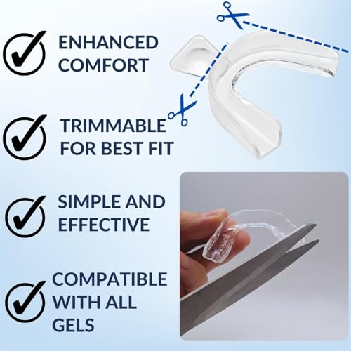 Teeth Whitening Trays Moldable 4-Pc with 2 Slim Cases | BPA-Free