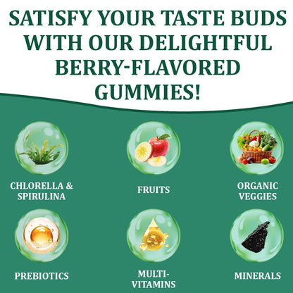 DYDUON Greens Gummies – Daily Greens with Organic Chlorella & Spirulina