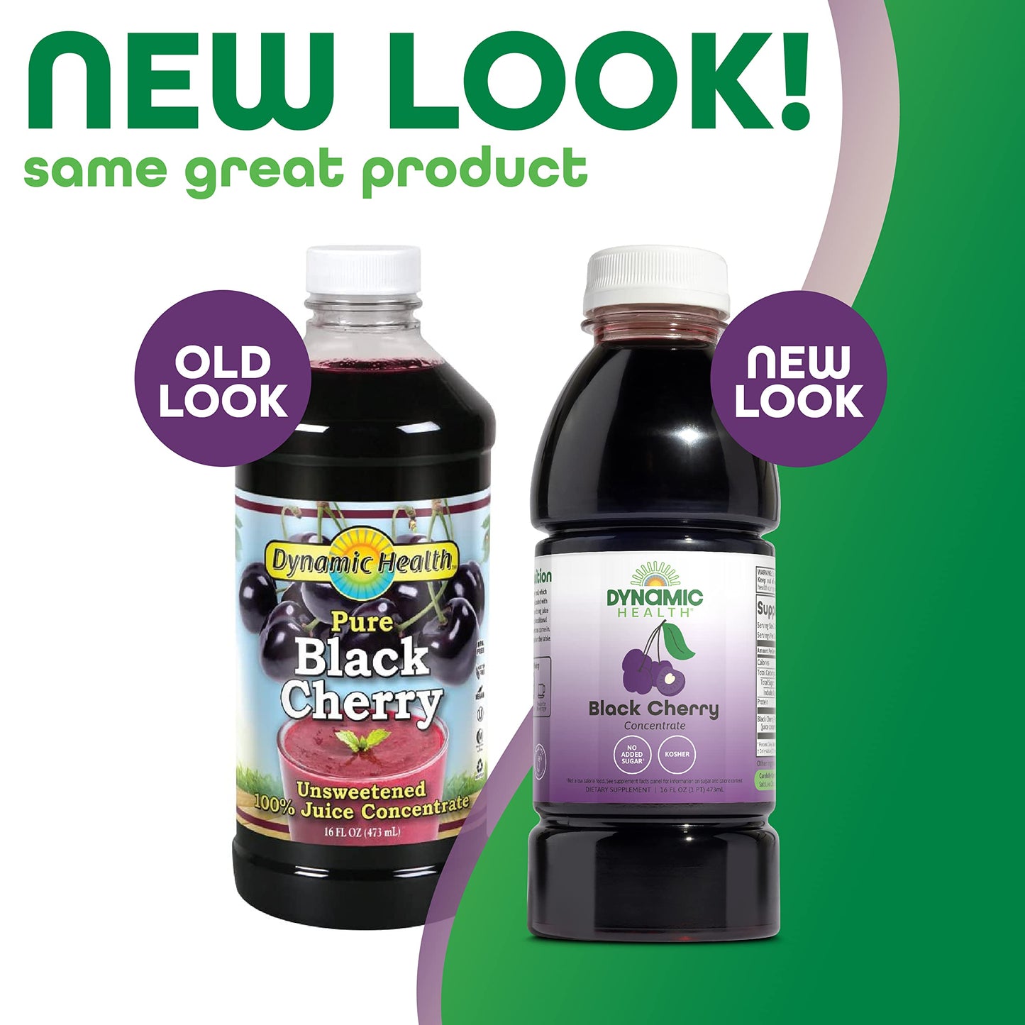 Dynamic Health Black Cherry Juice Concentrate - 100% Pure, No Additives (16 oz)