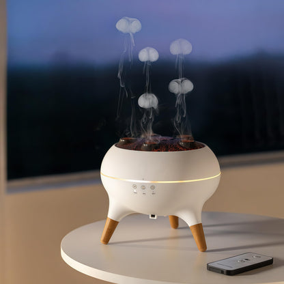 Dynamic Jellyfish Air Humidifier & Diffuser – 250ml, Remote, 7 Color Lights, 4H/8H Timer