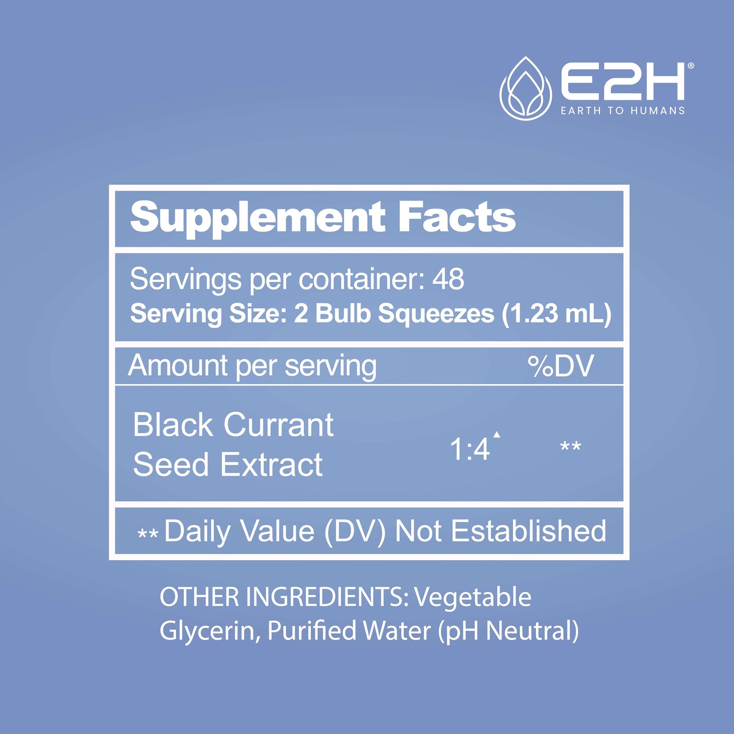 E2H Black Currant Extract - Cold-Pressed Seed, Immune Support (3 Bottles)