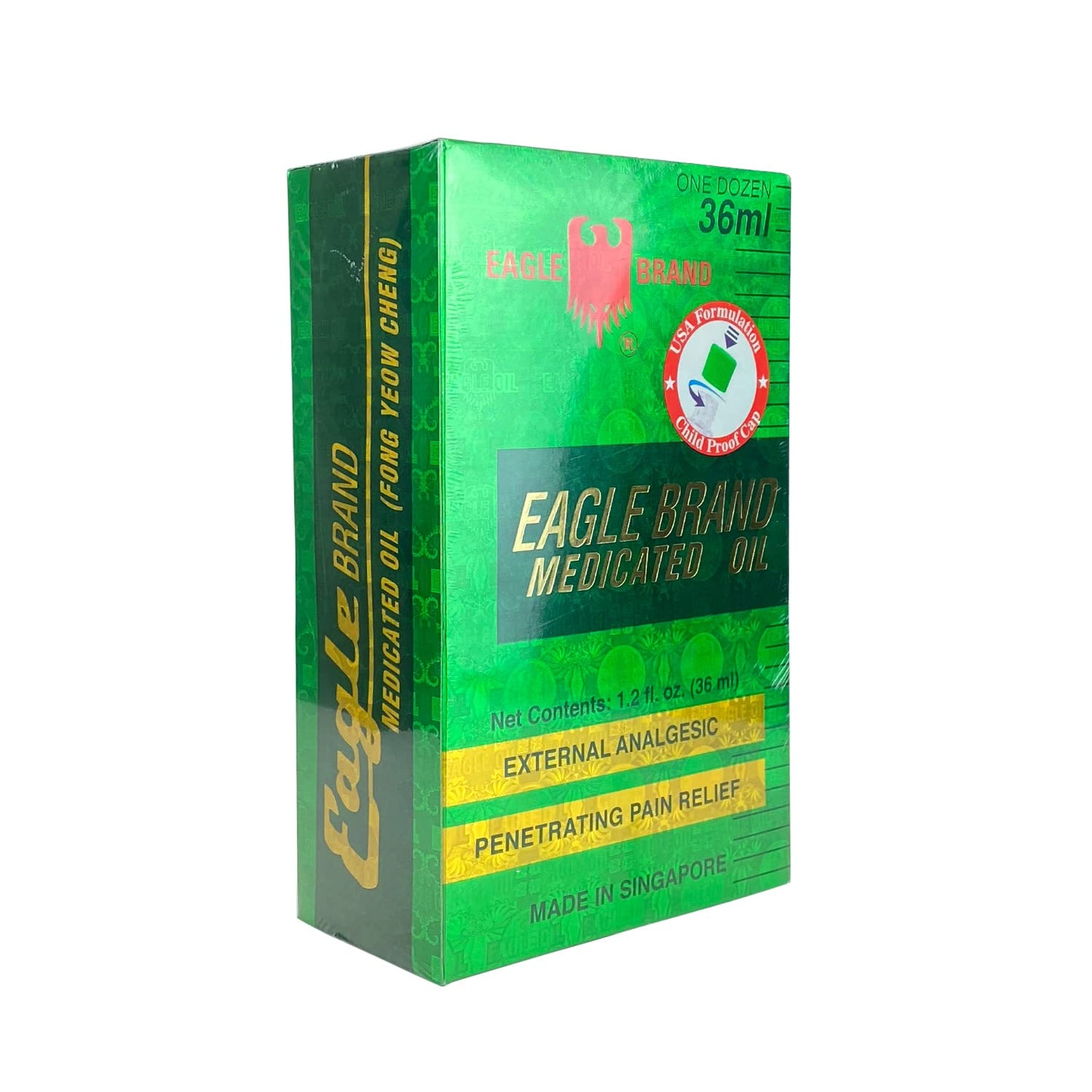 Eagle Brand Medicated Oil for Muscle Aches and Pains – 12 x 1.2 oz