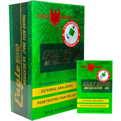 Eagle Brand Natural Medicated Oil – 12 x 0.8 oz Bottles