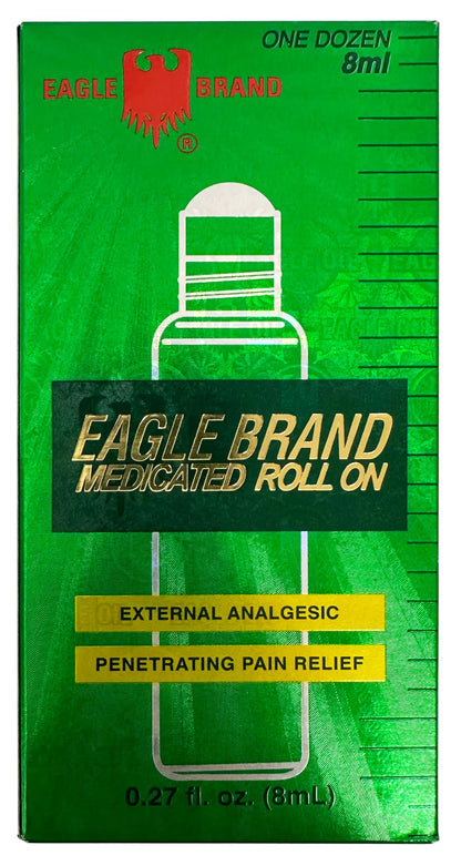 Eagle Brand Medicated Oil Roll-On – Dozen Pack (Pack of 12)