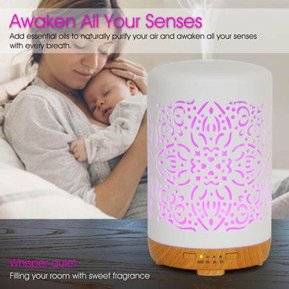 Earnest Living Smart WiFi Essential Oil Diffuser – 250 ml Ceramic Diffuser with Alexa App Control, Auto Off