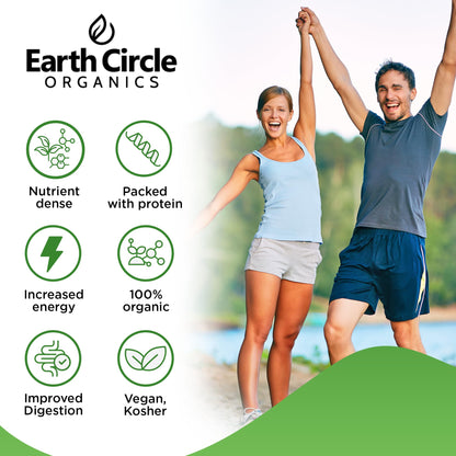 Earth Circle Organics Chlorella Powder – Kosher, Vegan, Broken Cell Wall, 4oz