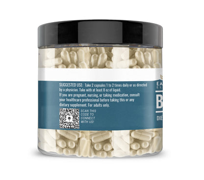 Earthborn Elements Beta Glucan 200 Capsules – Pure & Undiluted, No Additives