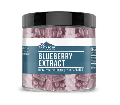 Earthborn Elements Blueberry 10:1 Extract Capsules – Pure & Additive-Free